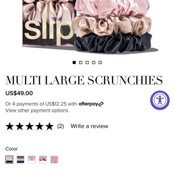 Slip multipack of large silk scrunchies New in sealed box 100% silk - Picture 3 of 3